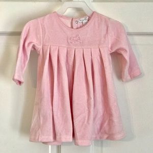 Kissy Kissy velour baby dress